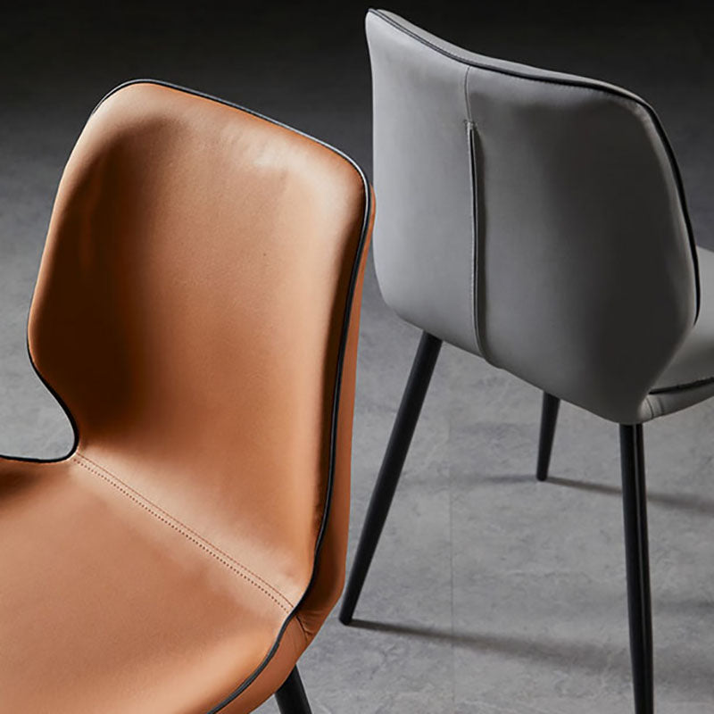 Modern Style Dining Chair Armless Side Chair with Metal Legs for Kitchen Clearhalo ' kitchen&dining_furn' 'Dining Chairs' 'Dining Tables & Seating' 'dining_chair' 'furn' 'furn_dining_chair' 'Furniture' 'furniture_dining_chair' 'Kitchen & Dining Furniture' 'kitchen' 4391390