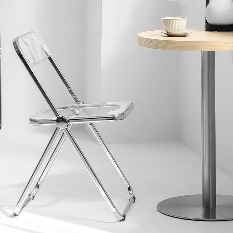 Industrial Style Plastic Dining Armless Chair Open Back Dining Side Chairs Clearhalo ' kitchen&dining_furn' 'Dining Chairs' 'Dining Tables & Seating' 'dining_chair' 'furn' 'furn_dining_chair' 'Furniture' 'furniture_dining_chair' 'Kitchen & Dining Furniture' 'kitchen' 4391472