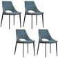 Modern Style Open Back Dining Side Chair Upholstered Armless Dining Chairs Blue 4 Piece Set Clearhalo ' kitchen&dining_furn' 'Dining Chairs' 'Dining Tables & Seating' 'dining_chair' 'furn' 'furn_dining_chair' 'Furniture' 'furniture_dining_chair' 'Kitchen & Dining Furniture' 'kitchen' 4391509