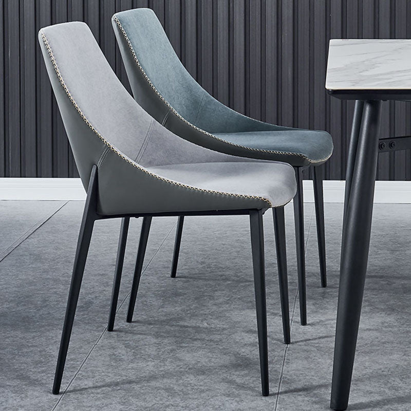 Modern Style Open Back Dining Side Chair Upholstered Armless Dining Chairs Clearhalo ' kitchen&dining_furn' 'Dining Chairs' 'Dining Tables & Seating' 'dining_chair' 'furn' 'furn_dining_chair' 'Furniture' 'furniture_dining_chair' 'Kitchen & Dining Furniture' 'kitchen' 4391512