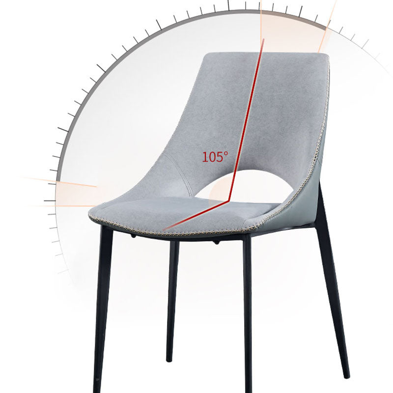 Modern Style Open Back Dining Side Chair Upholstered Armless Dining Chairs Clearhalo ' kitchen&dining_furn' 'Dining Chairs' 'Dining Tables & Seating' 'dining_chair' 'furn' 'furn_dining_chair' 'Furniture' 'furniture_dining_chair' 'Kitchen & Dining Furniture' 'kitchen' 4391518