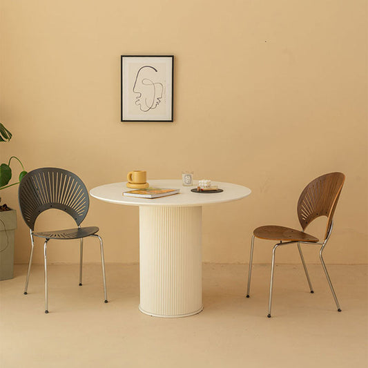 Industrial Style Open Back Dining Side Chair Metal Dining Chairs for Home Clearhalo ' kitchen&dining_furn' 'Dining Chairs' 'Dining Tables & Seating' 'dining_chair' 'furn' 'furn_dining_chair' 'Furniture' 'furniture_dining_chair' 'Kitchen & Dining Furniture' 'kitchen' 4391527