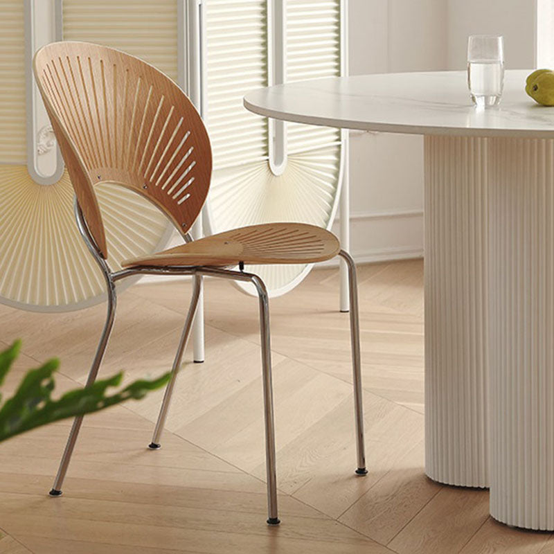 Industrial Style Open Back Dining Side Chair Metal Dining Chairs for Home Clearhalo ' kitchen&dining_furn' 'Dining Chairs' 'Dining Tables & Seating' 'dining_chair' 'furn' 'furn_dining_chair' 'Furniture' 'furniture_dining_chair' 'Kitchen & Dining Furniture' 'kitchen' 4391529