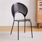 Industrial Style Open Back Dining Side Chair Metal Dining Chairs for Home Black 1 Piece Black Clearhalo ' kitchen&dining_furn' 'Dining Chairs' 'Dining Tables & Seating' 'dining_chair' 'furn' 'furn_dining_chair' 'Furniture' 'furniture_dining_chair' 'Kitchen & Dining Furniture' 'kitchen' 4391536