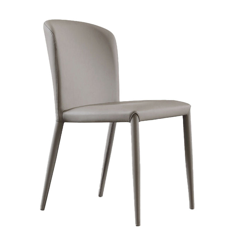 Modern PU Leather Dining Chairs Armless Metal Dining Chairs for Home Use Clearhalo ' kitchen&dining_furn' 'Dining Chairs' 'Dining Tables & Seating' 'dining_chair' 'furn' 'furn_dining_chair' 'Furniture' 'furniture_dining_chair' 'Kitchen & Dining Furniture' 'kitchen' 4391559