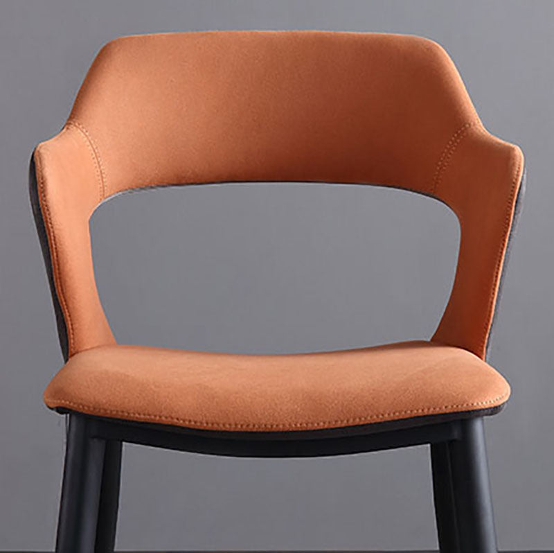 Modern Faux Leather Dining Chairs Arm Metal Dining Chairs for Restaurant Use Clearhalo ' kitchen&dining_furn' 'Dining Chairs' 'Dining Tables & Seating' 'dining_chair' 'furn' 'furn_dining_chair' 'Furniture' 'furniture_dining_chair' 'Kitchen & Dining Furniture' 'kitchen' 4391591