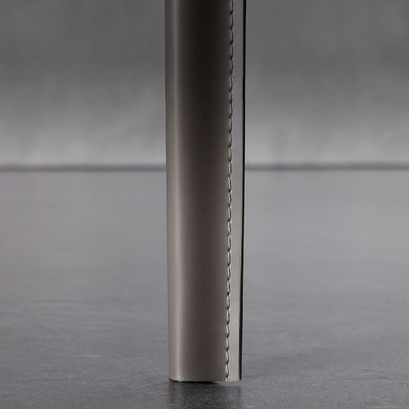 Minimalist Leather Dining Side Chairs Solid Back Armless Dining Chairs for Kitchen Clearhalo ' kitchen&dining_furn' 'Dining Chairs' 'Dining Tables & Seating' 'dining_chair' 'furn' 'furn_dining_chair' 'Furniture' 'furniture_dining_chair' 'Kitchen & Dining Furniture' 'kitchen' 4391613