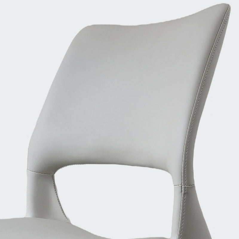 Industrial Style Open Back Dining Side Chair Leather Dining Chairs for Home Clearhalo ' kitchen&dining_furn' 'Dining Chairs' 'Dining Tables & Seating' 'dining_chair' 'furn' 'furn_dining_chair' 'Furniture' 'furniture_dining_chair' 'Kitchen & Dining Furniture' 'kitchen' 4391631