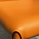 Upholstered Armless Dining Chairs Home Leather Side Chairs with Metal Legs Clearhalo ' kitchen&dining_furn' 'Dining Chairs' 'Dining Tables & Seating' 'dining_chair' 'furn' 'furn_dining_chair' 'Furniture' 'furniture_dining_chair' 'Kitchen & Dining Furniture' 'kitchen' 4391658