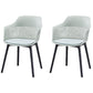 Contemporary Style Dining Chairs Plastic Arm Side Chair for Kitchen Gray-Green 2 Piece Set Clearhalo ' kitchen&dining_furn' 'Dining Chairs' 'Dining Tables & Seating' 'dining_chair' 'furn' 'furn_dining_chair' 'Furniture' 'furniture_dining_chair' 'Kitchen & Dining Furniture' 'kitchen' 4391668