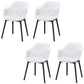 Contemporary Style Dining Chairs Plastic Arm Side Chair for Kitchen White 4 Piece Set Clearhalo ' kitchen&dining_furn' 'Dining Chairs' 'Dining Tables & Seating' 'dining_chair' 'furn' 'furn_dining_chair' 'Furniture' 'furniture_dining_chair' 'Kitchen & Dining Furniture' 'kitchen' 4391678
