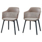 Contemporary Style Dining Chairs Plastic Arm Side Chair for Kitchen Camel 2 Piece Set Clearhalo ' kitchen&dining_furn' 'Dining Chairs' 'Dining Tables & Seating' 'dining_chair' 'furn' 'furn_dining_chair' 'Furniture' 'furniture_dining_chair' 'Kitchen & Dining Furniture' 'kitchen' 4391680
