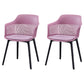 Contemporary Style Dining Chairs Plastic Arm Side Chair for Kitchen Purple 2 Piece Set Clearhalo ' kitchen&dining_furn' 'Dining Chairs' 'Dining Tables & Seating' 'dining_chair' 'furn' 'furn_dining_chair' 'Furniture' 'furniture_dining_chair' 'Kitchen & Dining Furniture' 'kitchen' 4391683