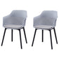 Contemporary Style Dining Chairs Plastic Arm Side Chair for Kitchen Grey 2 Piece Set Clearhalo ' kitchen&dining_furn' 'Dining Chairs' 'Dining Tables & Seating' 'dining_chair' 'furn' 'furn_dining_chair' 'Furniture' 'furniture_dining_chair' 'Kitchen & Dining Furniture' 'kitchen' 4391685