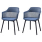 Contemporary Style Dining Chairs Plastic Arm Side Chair for Kitchen Dark Blue 2 Piece Set Clearhalo ' kitchen&dining_furn' 'Dining Chairs' 'Dining Tables & Seating' 'dining_chair' 'furn' 'furn_dining_chair' 'Furniture' 'furniture_dining_chair' 'Kitchen & Dining Furniture' 'kitchen' 4391687