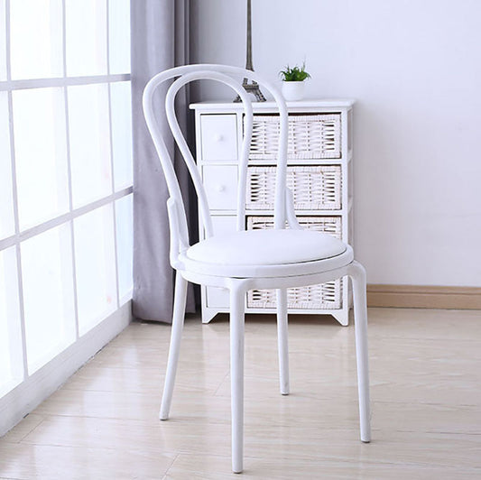 Contemporary Windsor Back Side Chair Plastic Dining Armless Chair for Home Clearhalo ' kitchen&dining_furn' 'Dining Chairs' 'Dining Tables & Seating' 'dining_chair' 'furn' 'furn_dining_chair' 'Furniture' 'furniture_dining_chair' 'Kitchen & Dining Furniture' 'kitchen' 4391694