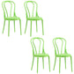 Contemporary Windsor Back Side Chair Plastic Dining Armless Chair for Home Green 4 Piece Set Clearhalo ' kitchen&dining_furn' 'Dining Chairs' 'Dining Tables & Seating' 'dining_chair' 'furn' 'furn_dining_chair' 'Furniture' 'furniture_dining_chair' 'Kitchen & Dining Furniture' 'kitchen' 4391704