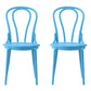 Contemporary Windsor Back Side Chair Plastic Dining Armless Chair for Home Sky Blue 2 Piece Set Clearhalo ' kitchen&dining_furn' 'Dining Chairs' 'Dining Tables & Seating' 'dining_chair' 'furn' 'furn_dining_chair' 'Furniture' 'furniture_dining_chair' 'Kitchen & Dining Furniture' 'kitchen' 4391718