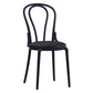 Contemporary Windsor Back Side Chair Plastic Dining Armless Chair for Home Gloss Black 1 Piece Clearhalo ' kitchen&dining_furn' 'Dining Chairs' 'Dining Tables & Seating' 'dining_chair' 'furn' 'furn_dining_chair' 'Furniture' 'furniture_dining_chair' 'Kitchen & Dining Furniture' 'kitchen' 4391720