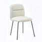 Modern PU Leather Dining Chairs Armless Metal Dining Chairs for Restaurant Use Off-White 1 Piece Clearhalo ' kitchen&dining_furn' 'Dining Chairs' 'Dining Tables & Seating' 'dining_chair' 'furn' 'furn_dining_chair' 'Furniture' 'furniture_dining_chair' 'Kitchen & Dining Furniture' 'kitchen' 4391736