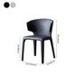 Contemporary Leather Dining Chairs Wingback Armless Chairs for Home Clearhalo ' kitchen&dining_furn' 'Dining Chairs' 'Dining Tables & Seating' 'dining_chair' 'furn' 'furn_dining_chair' 'Furniture' 'furniture_dining_chair' 'Kitchen & Dining Furniture' 'kitchen' 4391757