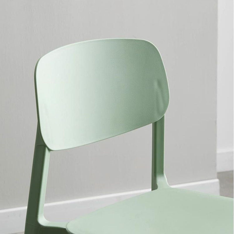 Contemporary Open Back Dining Side Chair Plastic Dining Armless Chairs for Home Clearhalo ' kitchen&dining_furn' 'Dining Chairs' 'Dining Tables & Seating' 'dining_chair' 'furn' 'furn_dining_chair' 'Furniture' 'furniture_dining_chair' 'Kitchen & Dining Furniture' 'kitchen' 4391782