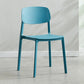 Contemporary Open Back Dining Side Chair Plastic Dining Armless Chairs for Home Blue 1 Piece Clearhalo ' kitchen&dining_furn' 'Dining Chairs' 'Dining Tables & Seating' 'dining_chair' 'furn' 'furn_dining_chair' 'Furniture' 'furniture_dining_chair' 'Kitchen & Dining Furniture' 'kitchen' 4391795