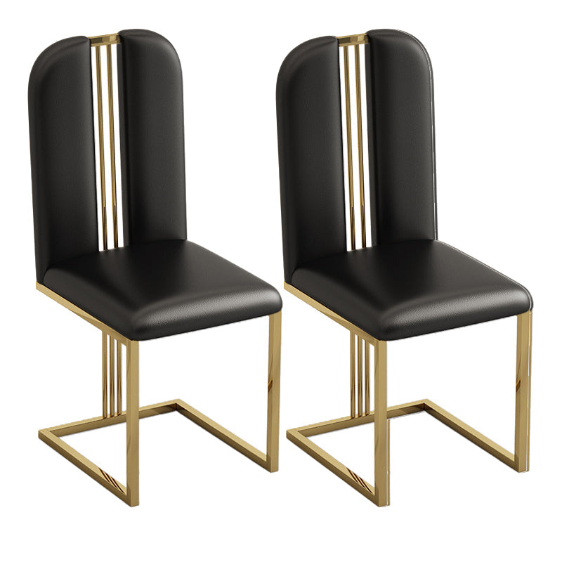 Modern 1/2/7/9 Pieces Dining Set Marble Dining Furniture Set /Separate Items 2 Black Chairs Clearhalo 'Dining Room Sets' 'Dining Tables & Seating' 'dining_room_set' 'furn' 'furn_dining_room_set' 'Furniture' 'furniture_dining_room_set' 'Kitchen & Dining Furniture' 'kitchen&dining_furn' 'kitchen' 4391912