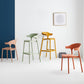 Stackable Plastic Indoor Counter Stools Low Back Scandinavian Style Bar Stools Clearhalo 'Bar Furniture' 'Bar Stools' 'bar_stools' 'furn' 'furn_bar_stools' 'furniture_bar_stools' 'Kitchen & Dining Furniture' 'kitchen&dining_furn' 'kitchen' 'kitchen_furn' Furniture' 4391976