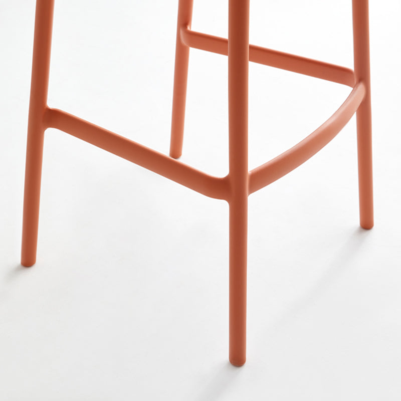 Stackable Plastic Indoor Counter Stools Low Back Scandinavian Style Bar Stools Clearhalo 'Bar Furniture' 'Bar Stools' 'bar_stools' 'furn' 'furn_bar_stools' 'furniture_bar_stools' 'Kitchen & Dining Furniture' 'kitchen&dining_furn' 'kitchen' 'kitchen_furn' Furniture' 4391992