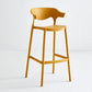 Stackable Plastic Indoor Counter Stools Low Back Scandinavian Style Bar Stools Yellow 1 Piece Clearhalo 'Bar Furniture' 'Bar Stools' 'bar_stools' 'furn' 'furn_bar_stools' 'furniture_bar_stools' 'Kitchen & Dining Furniture' 'kitchen&dining_furn' 'kitchen' 'kitchen_furn' Furniture' 4391996