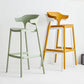Stackable Plastic Indoor Counter Stools Low Back Scandinavian Style Bar Stools Clearhalo 'Bar Furniture' 'Bar Stools' 'bar_stools' 'furn' 'furn_bar_stools' 'furniture_bar_stools' 'Kitchen & Dining Furniture' 'kitchen&dining_furn' 'kitchen' 'kitchen_furn' Furniture' 4391997
