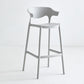 Stackable Plastic Indoor Counter Stools Low Back Scandinavian Style Bar Stools Grey 1 Piece Clearhalo 'Bar Furniture' 'Bar Stools' 'bar_stools' 'furn' 'furn_bar_stools' 'furniture_bar_stools' 'Kitchen & Dining Furniture' 'kitchen&dining_furn' 'kitchen' 'kitchen_furn' Furniture' 4392002