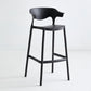 Stackable Plastic Indoor Counter Stools Low Back Scandinavian Style Bar Stools Black 1 Piece Clearhalo 'Bar Furniture' 'Bar Stools' 'bar_stools' 'furn' 'furn_bar_stools' 'furniture_bar_stools' 'Kitchen & Dining Furniture' 'kitchen&dining_furn' 'kitchen' 'kitchen_furn' Furniture' 4392011
