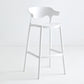 Stackable Plastic Indoor Counter Stools Low Back Scandinavian Style Bar Stools White 1 Piece Clearhalo 'Bar Furniture' 'Bar Stools' 'bar_stools' 'furn' 'furn_bar_stools' 'furniture_bar_stools' 'Kitchen & Dining Furniture' 'kitchen&dining_furn' 'kitchen' 'kitchen_furn' Furniture' 4392014