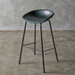 Industrial Indoor Barstool Iron Distressed Quilted Tall Stool with Leather Seat Blackish Green 1 Piece Clearhalo 'Bar Furniture' 'Bar Stools' 'bar_stools' 'furn' 'furn_bar_stools' 'furniture_bar_stools' 'Kitchen & Dining Furniture' 'kitchen&dining_furn' 'kitchen' 'kitchen_furn' Furniture' 4392045
