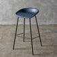 Industrial Indoor Barstool Iron Distressed Quilted Tall Stool with Leather Seat Denim Blue 1 Piece Clearhalo 'Bar Furniture' 'Bar Stools' 'bar_stools' 'furn' 'furn_bar_stools' 'furniture_bar_stools' 'Kitchen & Dining Furniture' 'kitchen&dining_furn' 'kitchen' 'kitchen_furn' Furniture' 4392054