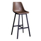 Distressed Leather Low Back Barstool Industrial Indoor Tall Stool with Bucket Seat Clearhalo 'Bar Furniture' 'Bar Stools' 'bar_stools' 'furn' 'furn_bar_stools' 'furniture_bar_stools' 'Kitchen & Dining Furniture' 'kitchen&dining_furn' 'kitchen' 'kitchen_furn' Furniture' 4392108