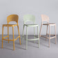Nordic Plastic Simple Stackable Barstool Indoor Tall Stool with Saddle Seat Clearhalo 'Bar Furniture' 'Bar Stools' 'bar_stools' 'furn' 'furn_bar_stools' 'furniture_bar_stools' 'Kitchen & Dining Furniture' 'kitchen&dining_furn' 'kitchen' 'kitchen_furn' Furniture' 4392162