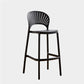 Nordic Plastic Simple Stackable Barstool Indoor Tall Stool with Saddle Seat Black 1 Piece Counter Stool(26"H) Clearhalo 'Bar Furniture' 'Bar Stools' 'bar_stools' 'furn' 'furn_bar_stools' 'furniture_bar_stools' 'Kitchen & Dining Furniture' 'kitchen&dining_furn' 'kitchen' 'kitchen_furn' Furniture' 4392168