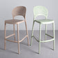 Nordic Plastic Simple Stackable Barstool Indoor Tall Stool with Saddle Seat Clearhalo 'Bar Furniture' 'Bar Stools' 'bar_stools' 'furn' 'furn_bar_stools' 'furniture_bar_stools' 'Kitchen & Dining Furniture' 'kitchen&dining_furn' 'kitchen' 'kitchen_furn' Furniture' 4392180