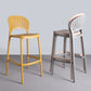 Nordic Plastic Simple Stackable Barstool Indoor Tall Stool with Saddle Seat Clearhalo 'Bar Furniture' 'Bar Stools' 'bar_stools' 'furn' 'furn_bar_stools' 'furniture_bar_stools' 'Kitchen & Dining Furniture' 'kitchen&dining_furn' 'kitchen' 'kitchen_furn' Furniture' 4392183