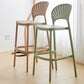 Nordic Plastic Simple Stackable Barstool Indoor Tall Stool with Saddle Seat Clearhalo 'Bar Furniture' 'Bar Stools' 'bar_stools' 'furn' 'furn_bar_stools' 'furniture_bar_stools' 'Kitchen & Dining Furniture' 'kitchen&dining_furn' 'kitchen' 'kitchen_furn' Furniture' 4392187