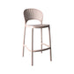 Nordic Plastic Simple Stackable Barstool Indoor Tall Stool with Saddle Seat Pink 1 Piece Bar Stool (28" H) Clearhalo 'Bar Furniture' 'Bar Stools' 'bar_stools' 'furn' 'furn_bar_stools' 'furniture_bar_stools' 'Kitchen & Dining Furniture' 'kitchen&dining_furn' 'kitchen' 'kitchen_furn' Furniture' 4392193