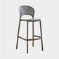 Nordic Plastic Simple Stackable Barstool Indoor Tall Stool with Saddle Seat Grey 1 Piece Counter Stool(26"H) Clearhalo 'Bar Furniture' 'Bar Stools' 'bar_stools' 'furn' 'furn_bar_stools' 'furniture_bar_stools' 'Kitchen & Dining Furniture' 'kitchen&dining_furn' 'kitchen' 'kitchen_furn' Furniture' 4392202