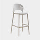 Nordic Plastic Simple Stackable Barstool Indoor Tall Stool with Saddle Seat White 1 Piece Counter Stool(26"H) Clearhalo 'Bar Furniture' 'Bar Stools' 'bar_stools' 'furn' 'furn_bar_stools' 'furniture_bar_stools' 'Kitchen & Dining Furniture' 'kitchen&dining_furn' 'kitchen' 'kitchen_furn' Furniture' 4392214