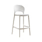 Nordic Plastic Simple Stackable Barstool Indoor Tall Stool with Saddle Seat White 1 Piece Bar Stool (28" H) Clearhalo 'Bar Furniture' 'Bar Stools' 'bar_stools' 'furn' 'furn_bar_stools' 'furniture_bar_stools' 'Kitchen & Dining Furniture' 'kitchen&dining_furn' 'kitchen' 'kitchen_furn' Furniture' 4392217
