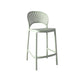 Nordic Plastic Simple Stackable Barstool Indoor Tall Stool with Saddle Seat Green 1 Piece Counter Stool (24"H) Clearhalo 'Bar Furniture' 'Bar Stools' 'bar_stools' 'furn' 'furn_bar_stools' 'furniture_bar_stools' 'Kitchen & Dining Furniture' 'kitchen&dining_furn' 'kitchen' 'kitchen_furn' Furniture' 4392223