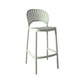 Nordic Plastic Simple Stackable Barstool Indoor Tall Stool with Saddle Seat Green 1 Piece Bar Stool (28" H) Clearhalo 'Bar Furniture' 'Bar Stools' 'bar_stools' 'furn' 'furn_bar_stools' 'furniture_bar_stools' 'Kitchen & Dining Furniture' 'kitchen&dining_furn' 'kitchen' 'kitchen_furn' Furniture' 4392229