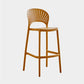 Nordic Plastic Simple Stackable Barstool Indoor Tall Stool with Saddle Seat Yellow 1 Piece Counter Stool(26"H) Clearhalo 'Bar Furniture' 'Bar Stools' 'bar_stools' 'furn' 'furn_bar_stools' 'furniture_bar_stools' 'Kitchen & Dining Furniture' 'kitchen&dining_furn' 'kitchen' 'kitchen_furn' Furniture' 4392238